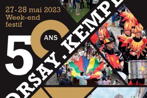 Affiche des 50 ans du Jumelage Orsay Kempen